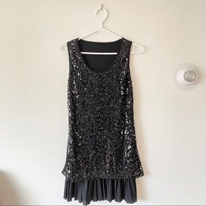 🖤 Vintage Black Sequin Dress